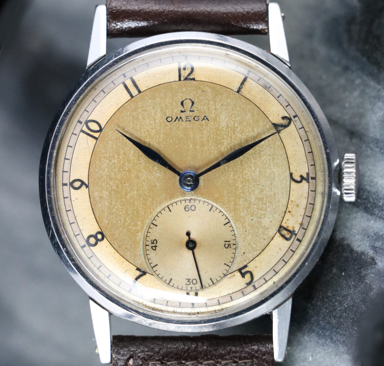 OMEGA JUMBO 37.5MM 30T2 ca 1940 STEEL • Vintage Watches For Sale