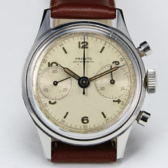 1940'S PRONTO VZ CHRONOGRAPH STEEL 35MM • Vintage Watches For Sale ...