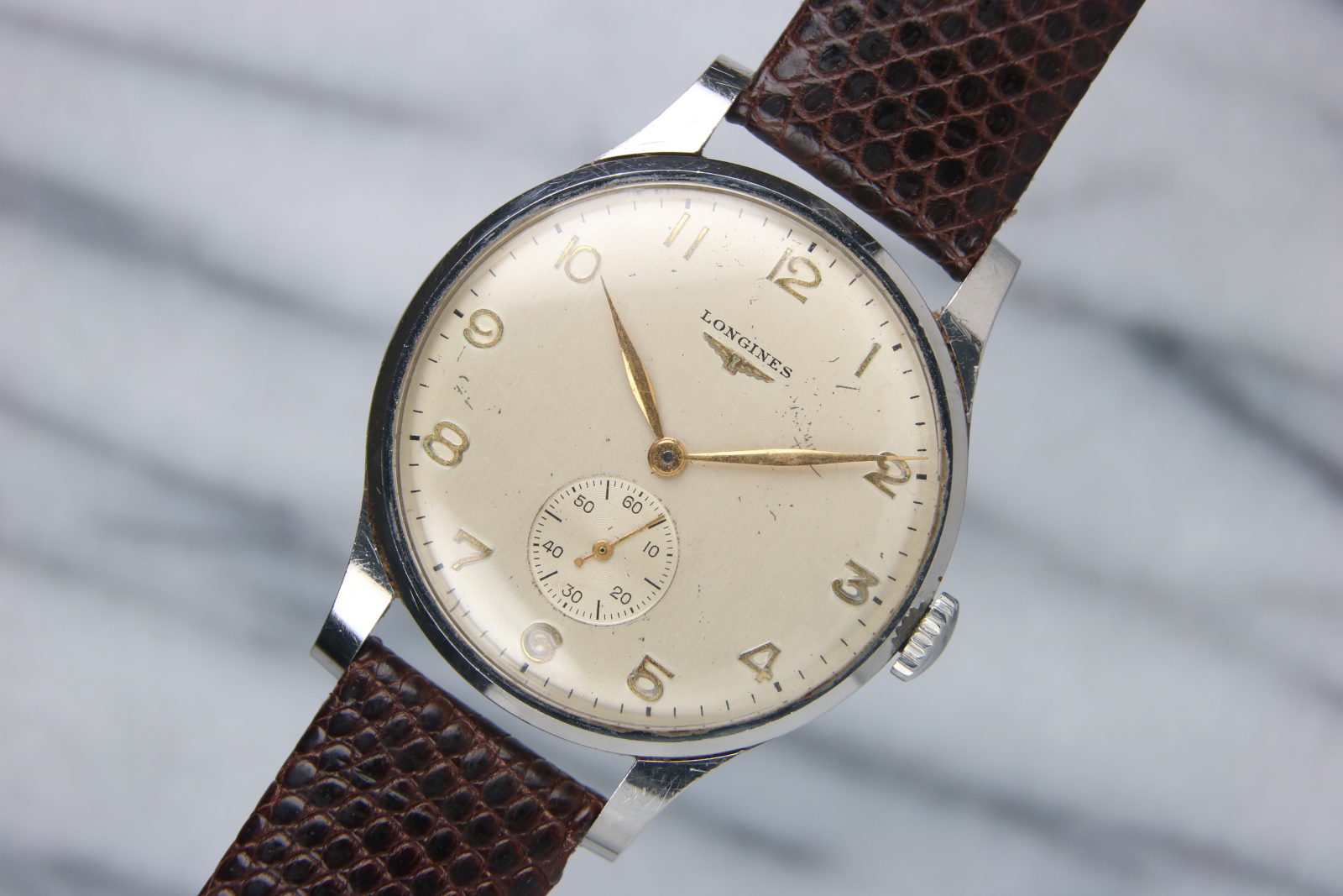 1950 LONGINES REF. 4914 JUMBO 37MM Vintage Watches For Sale